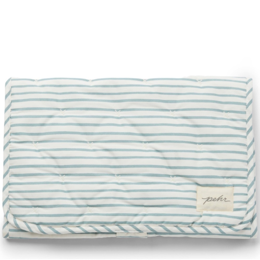 BNWT Pehr On the Go change mat. Blue stripe